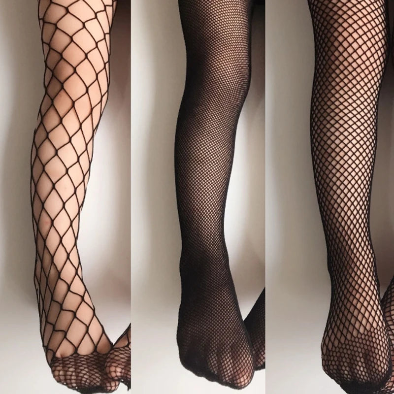 Girls Fashion Mesh Stockings Kids Baby Fishnet Stockings Black Pantyhose Tights