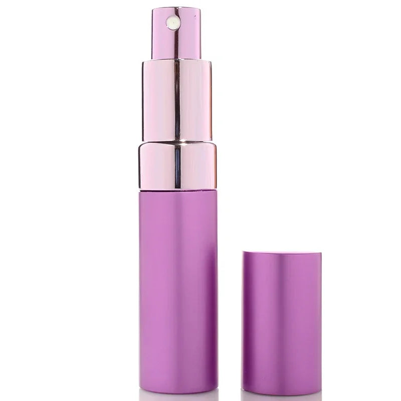 1pc 15ml Top Quality Refillable Glass Perfume Bottle Metal Atomizer Spray Travel Aluminum Empty Parfume Bottles