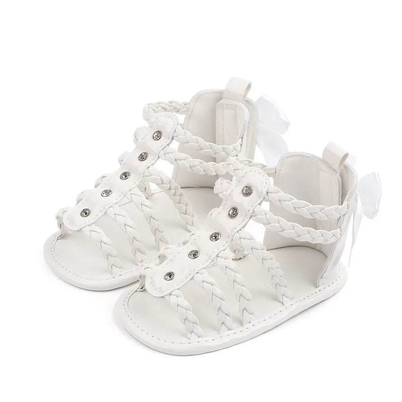 Fashion Brand Infant Baby Girl Summer Shoes Newborn Bebes Sandals Toddler Princess Footwear for 1 Year Item Bow Leather Sandalen