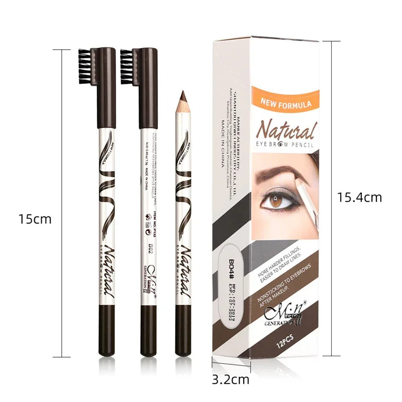 1pcs Waterproof Cosmetic Eye Brow Pencil Five Color Natural Eyebrows Color Mixing Lasting Durable Ecological Eyebrow Pencils