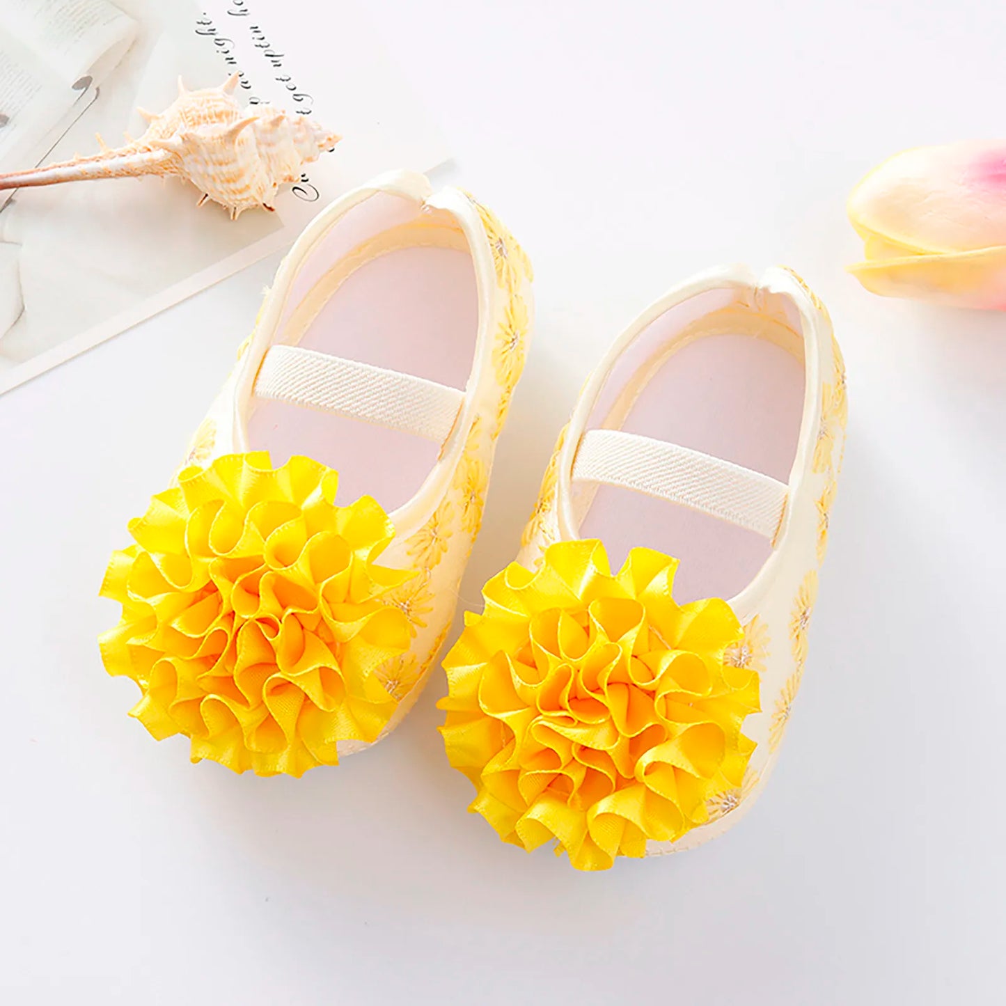 Baby Girls Shoes Big Red Florwel Infant Shoes Prewalkers Little Girls Crib Shoes Shallow Princess Shoes Детская Обувь Девочки