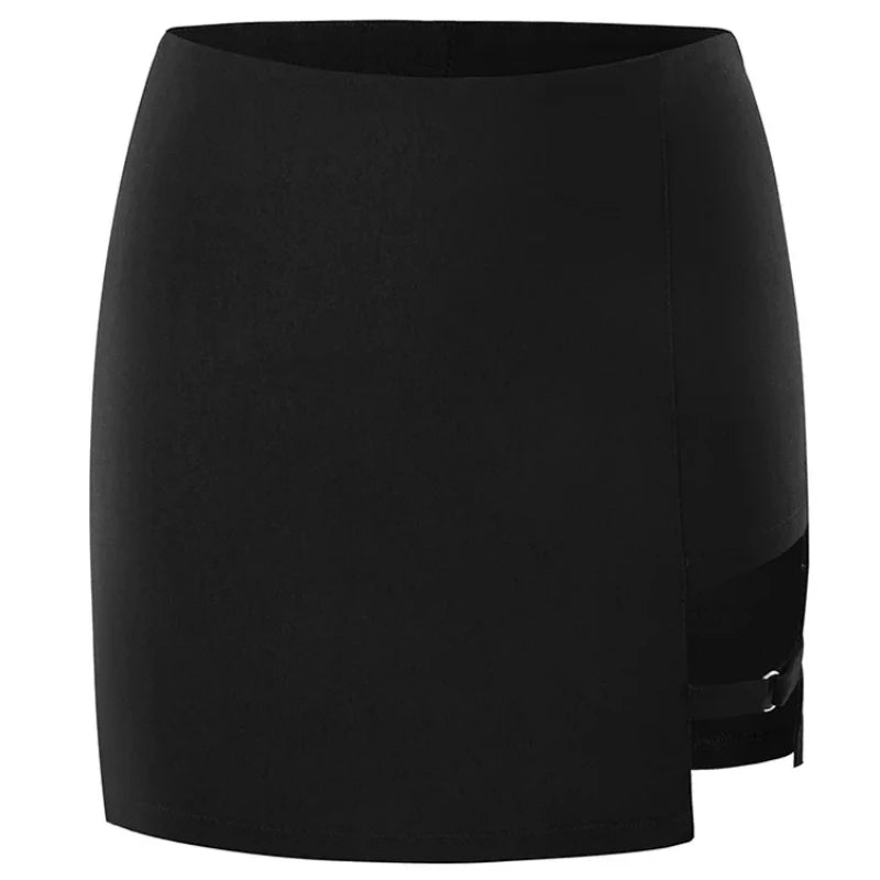 2020 Korean Style Black Hip Skirts Irregular Micro Mini Skirt Mini Skirt Summer Fashion Saia High Waist Faldas Mujer