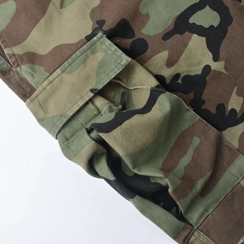 New Arrival 2022 High Quality Summer Fashion Casual Camouflage Camo Trousers Women Shorts Cargo Pocket Half Pants For Ladies