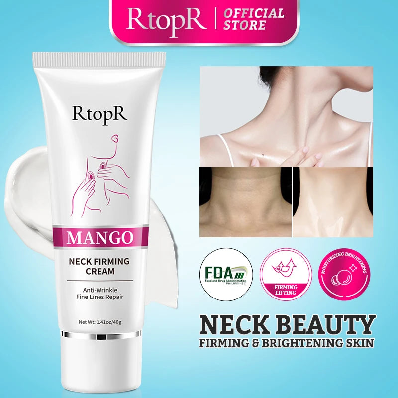 RtopR Neck Firming Wrinkle Remover Cream Rejuvenation Firming Skin Whitening Moisturizing Shape Beauty Neck Skin Care Products