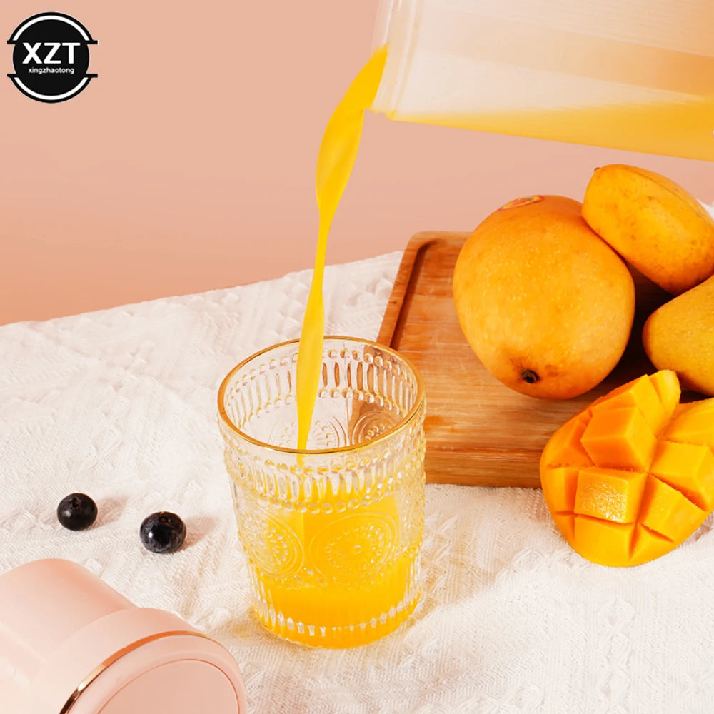 Household Multifunction Small Fruit Crusher Portable Juicer Cup USB Charging Electric Crush Fruit Juice Cup Mini Juicer Blender