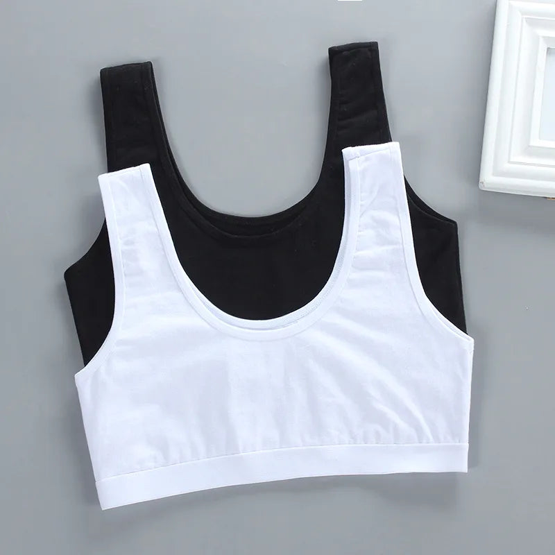 Children Girl Bra Underwear for Puberty Girls Children's Tops Kids Theme of love Underwear Bra Vest Children Teenage Clothing