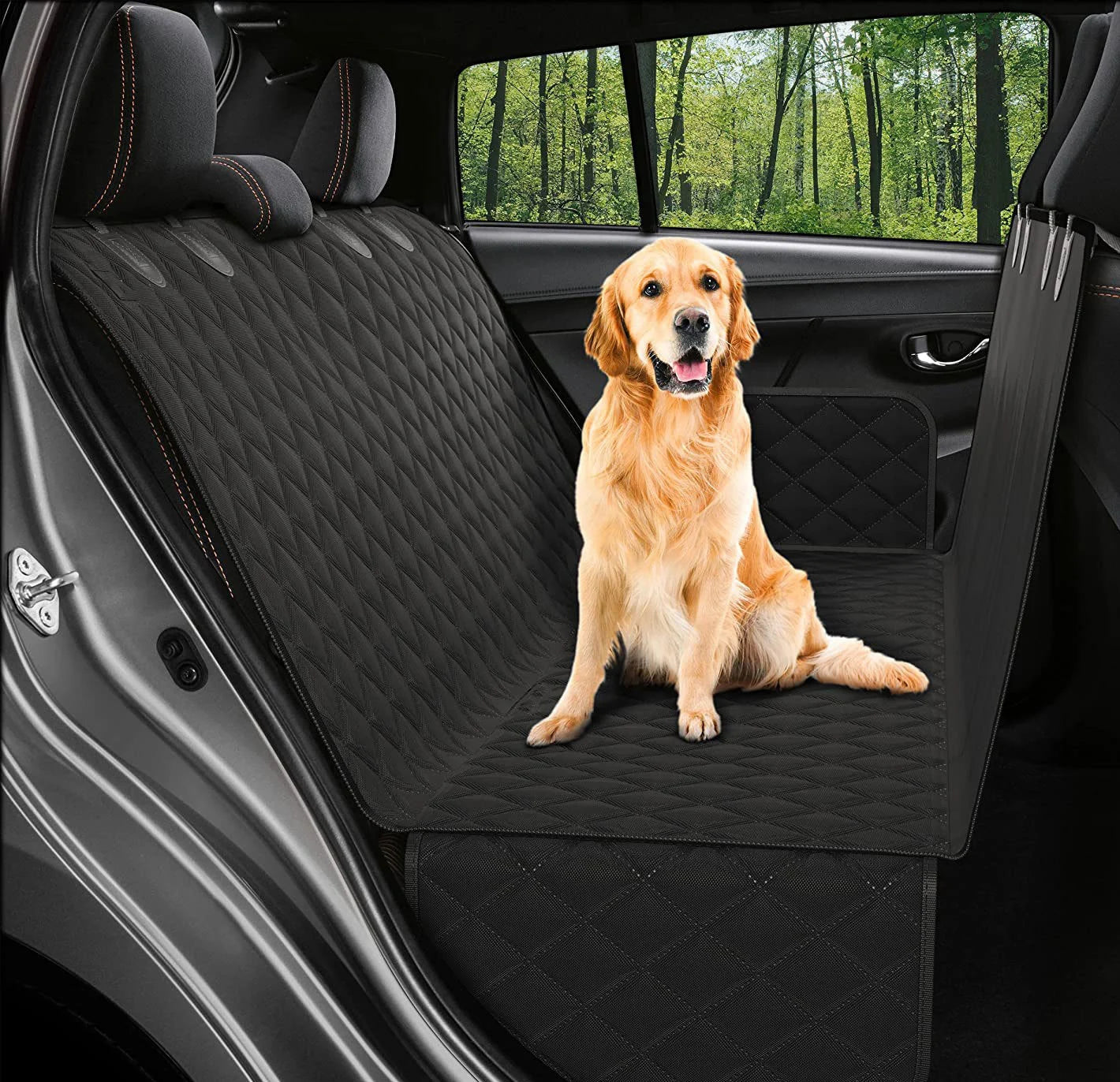 Waterproof Pet Travel Dog Carrier Hammock Car Rear Back Seat Protector Mat Safety Carrier Dog Car Seat Cover For Dogs