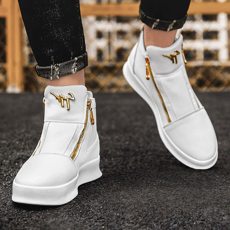 High Tops Casual Shoes Men Sneakers 2024 Fashion Skateboard Shoes Designer Platform Shoes Sport Training Shoes Men's Ankle Boots