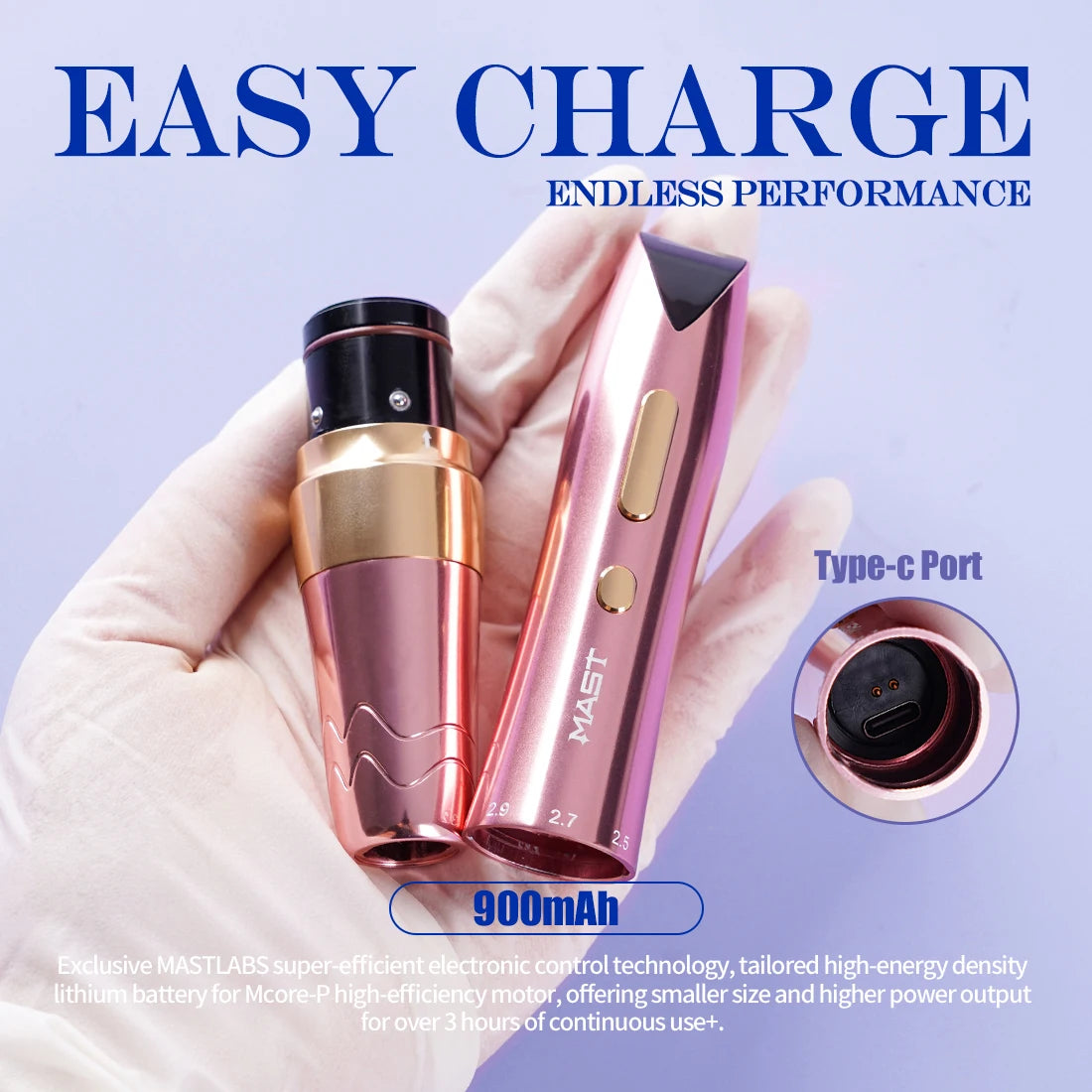 Mast P60 Wireless Tattoo Machine Adjustable 2.2/2.5/2.7/2.9/3.2mm Strokes Permanent Makeup Machines Newest Eyebrow Pen