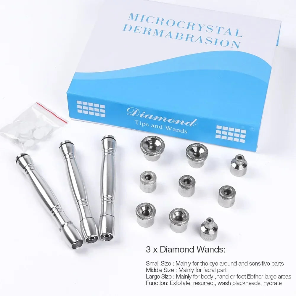 Foreverlily Diamond Microdermabrasion Dermabrasion Machine Water Spray Exfoliation Beauty Machine Wrinkle Face Peeling Machine