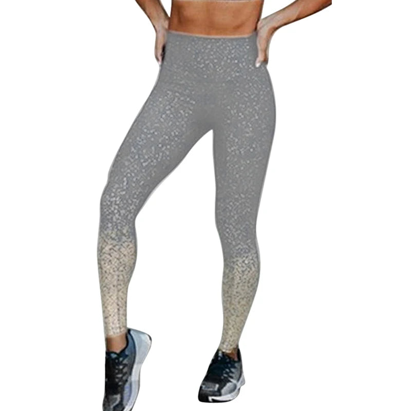 New Printed Leggings Fitness Women Pants High Waist Running Leggings Stretchy Gym Sport Workout Push Up Slim Fit Leggings