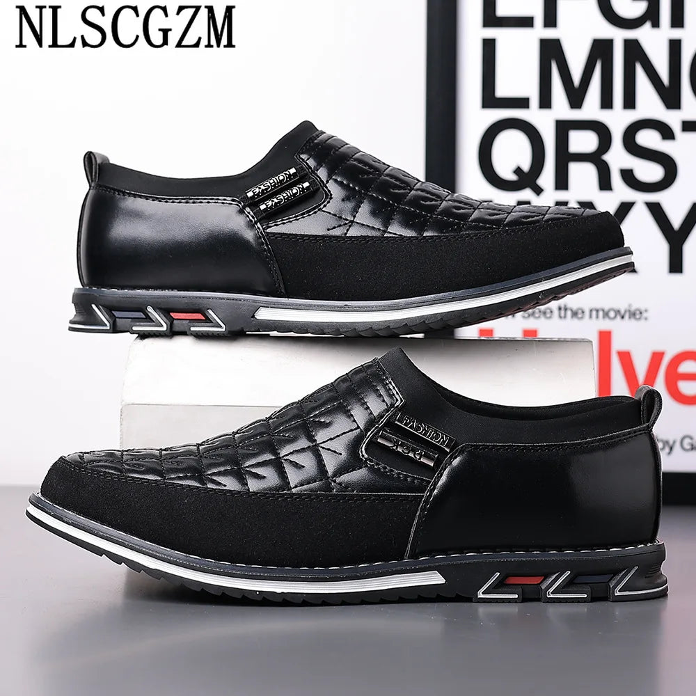 Loafers Luxury Men Italiano Leather Casual Shoes Slip on Shoes Men Fashion Shoes Men Casuales Office 2024 Luxury Brand кросовки