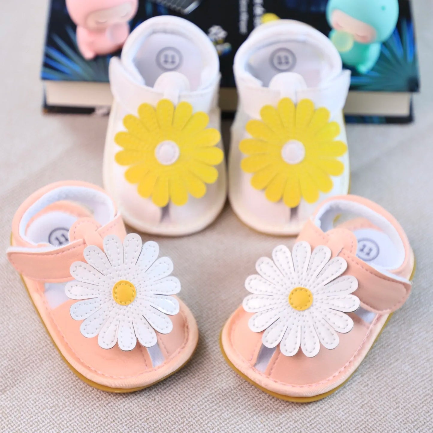 Baby Toddler Shoes Baby First Pair Pre-Step Shoes Fashion Flower Summer Sandals