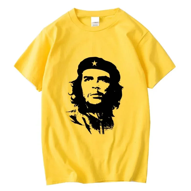 Men High Quality Short Sleeve 100% Cotton Che Guevara Revolution Printed Men T-shirt Casual O-neck Men'sT-shirt Female Tee Shirt