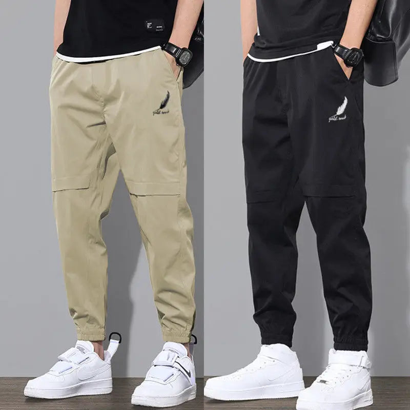 2024 New Sweatpants Sport Pants Men Running Pants Spring Summer Large Size Loose Casual Sweat Pants Straight Jogging Pants Men