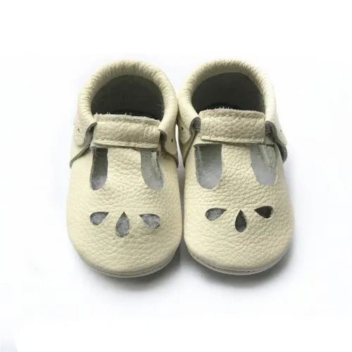 Leather Baby Sandals Baby Shoes Soft Soled Non-slip First Walker T-Bar Summer Crib Casual Boys Girls Moccasins Fit 0-24Month