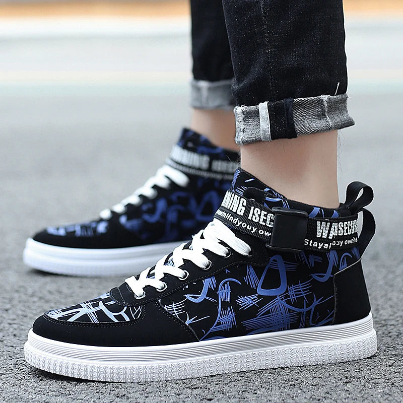 Fashion Men Shoes New Men Casual Shoes High Top Sneakers Men Vulcanized Shoes Platform Sneakers Quality Mens Sneakers Masculinas