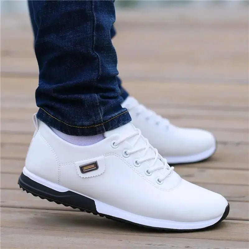 Men's Casual Shoes Fashion Leather Business Outdoor Sports Shoes Soft Bottom Sneakers Male Walking Flat Footwear Zapatos Hombres