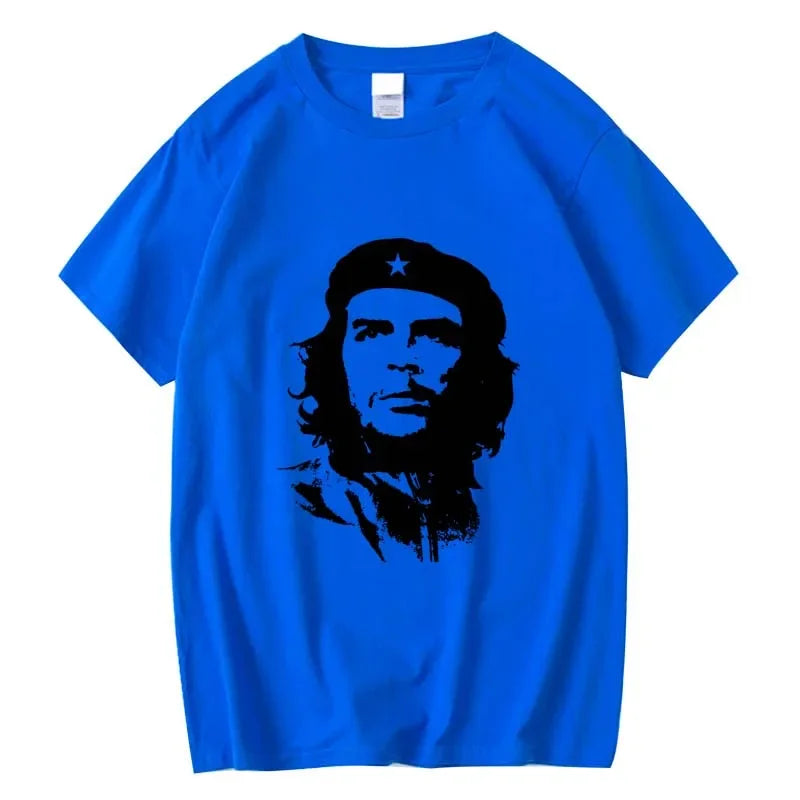 Men High Quality Short Sleeve 100% Cotton Che Guevara Revolution Printed Men T-shirt Casual O-neck Men'sT-shirt Female Tee Shirt