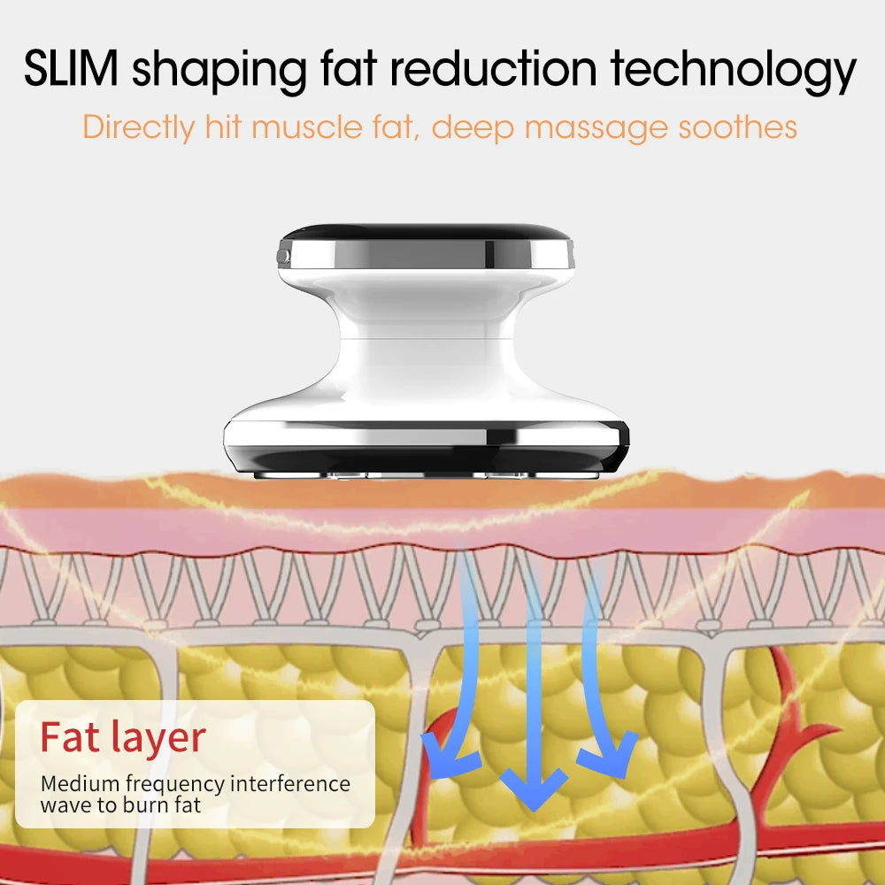 EMS & RF Radio Frequency Body Slimming Machine Fat Burner Slim Shaping Device LED Light Therapy Lose Weight Cellulite Massager