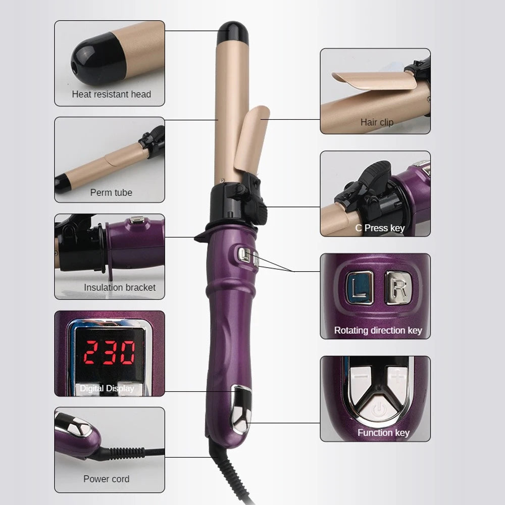 Automatic volume curlers hair iron does not hurt the hair curling iron tools and ceramic heat exchanger pear big volume