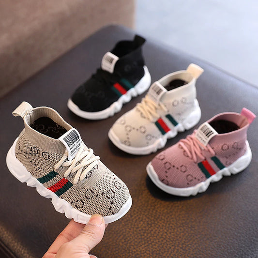 Kid Baby First Walkers Shoes 2022 Spring Infant Toddler Shoes Girls Boy Casual Mesh Shoes Soft Bottom Comfortable Non-slip Shoes