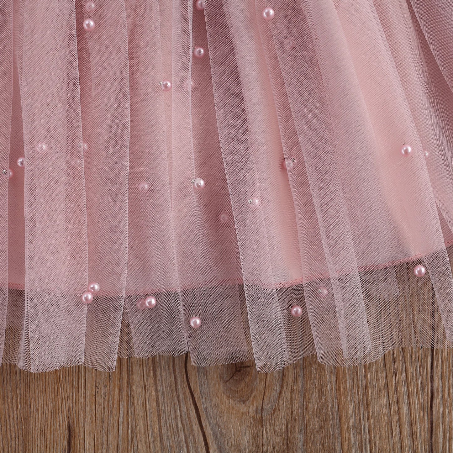 Ma&Baby 6M-8Y Princess Toddler Kids Children Girls Tutu Dress Pearl Tulle Party Wedding Birthday Dresses For Girls Summer