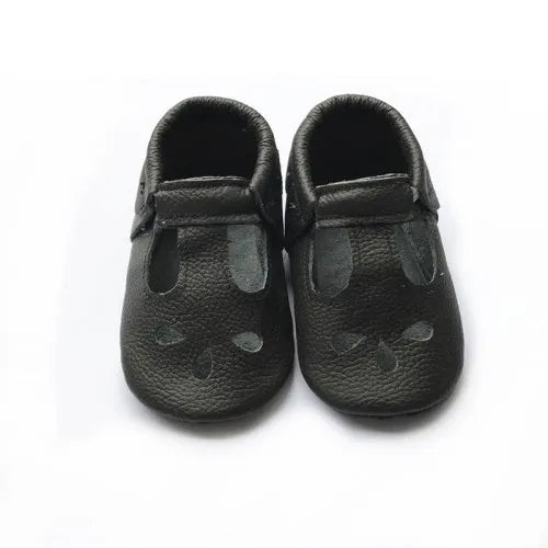 Leather Baby Sandals Baby Shoes Soft Soled Non-slip First Walker T-Bar Summer Crib Casual Boys Girls Moccasins Fit 0-24Month