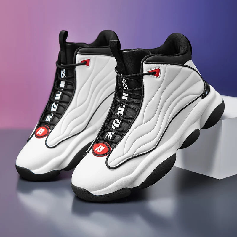 2023 New Men Basketball Shoes Comfortable High-top Sneakers Shock-Absorbant Basketball Sneakers Wear-Resisting Running Trainers