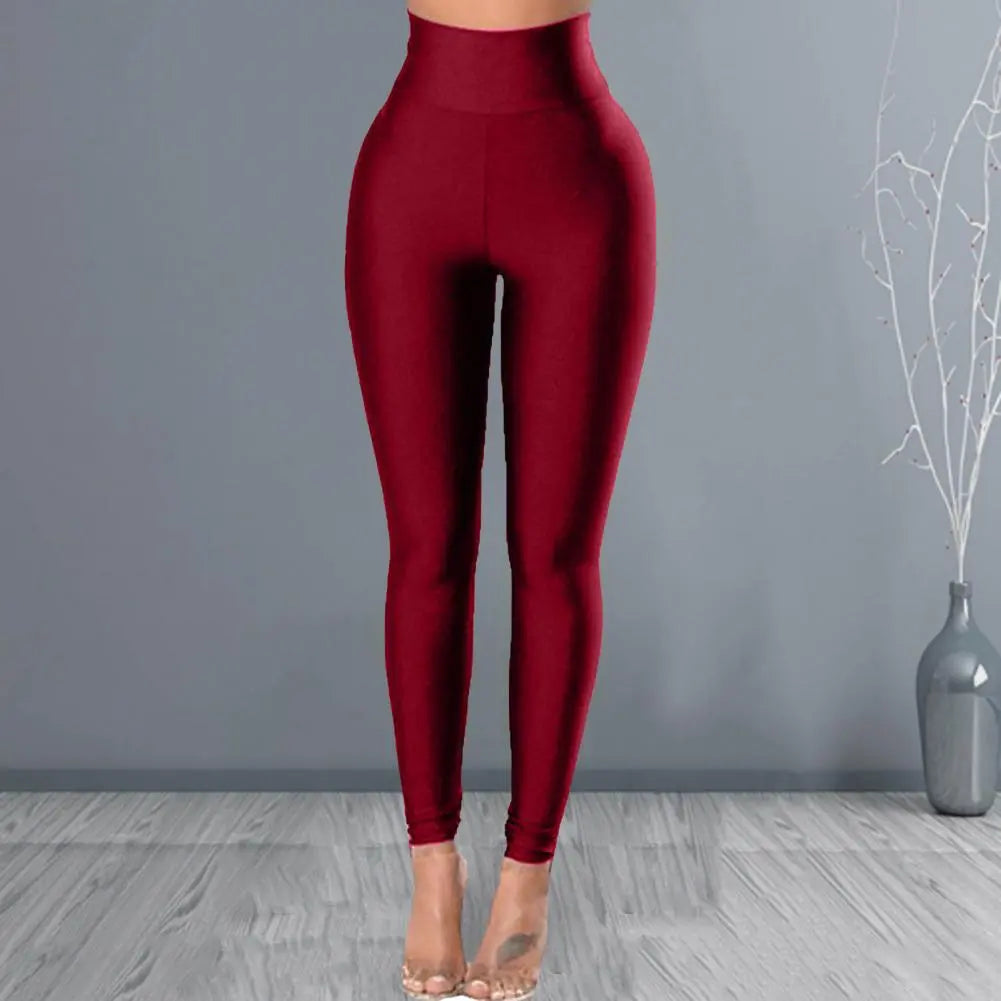 Popular Running Pants Solid Color Pants Elastic Waist Sweatpants Tights Sexy Women Yoga Pants Sportswear Pants Women