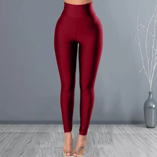 Popular Running Pants Solid Color Pants Elastic Waist Sweatpants Tights Sexy Women Yoga Pants Sportswear Pants Women