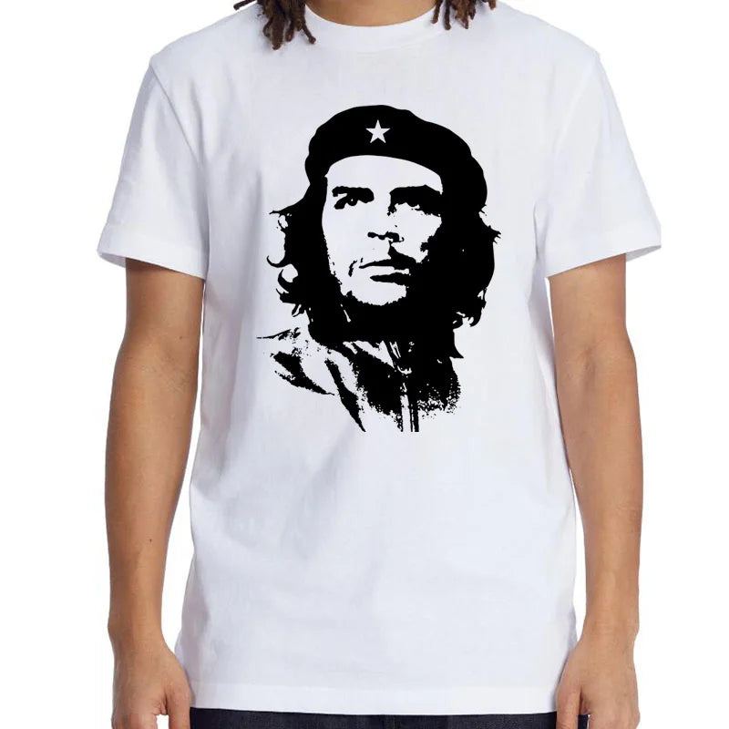 Men High Quality Short Sleeve 100% Cotton Che Guevara Revolution Printed Men T-shirt Casual O-neck Men'sT-shirt Female Tee Shirt