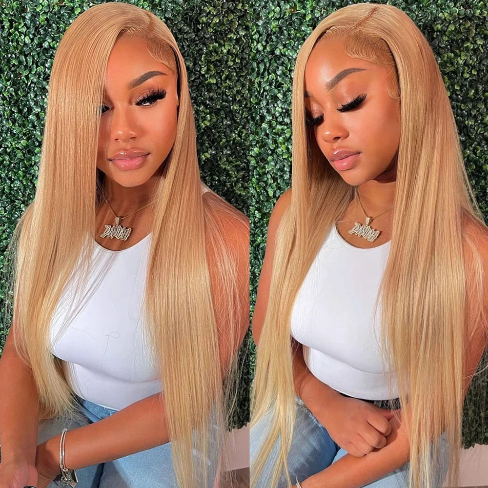 Glueless Honey Brown Deep Wig Human Hair Ready To Wear Body Wave Preplucked Wear And Go Wigs 5X5 Lace Closure Wigs PreCut Lace