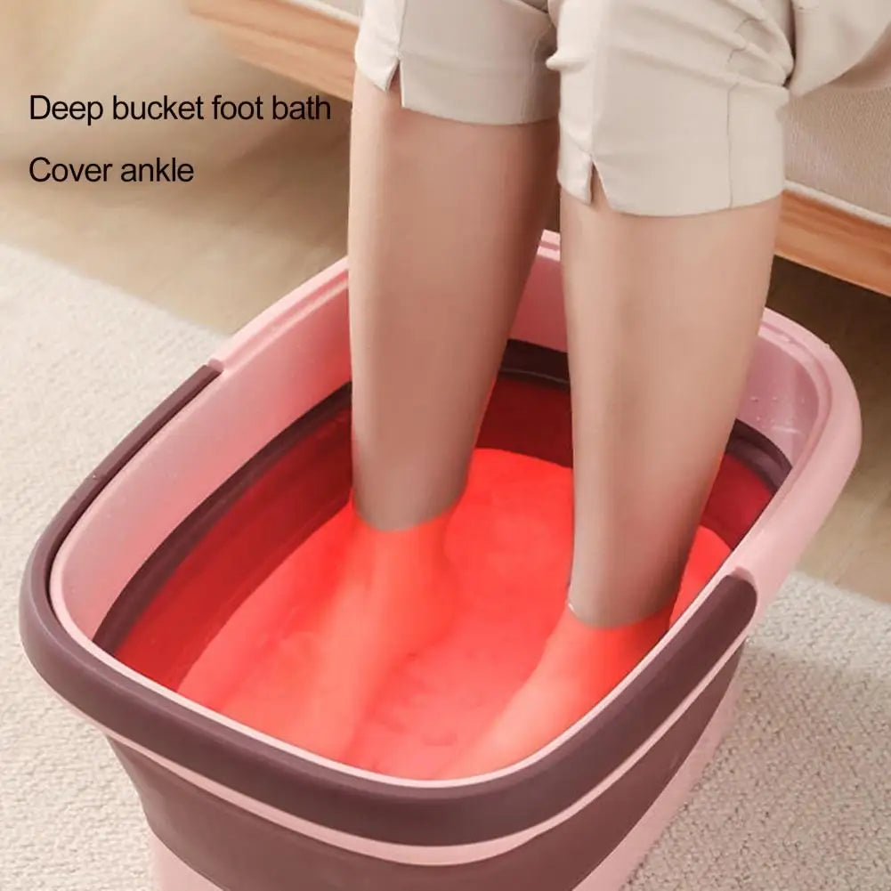 Spa Wash Basin Foot Bath Basin Capacity Foot Soaking Bath Basin with Handle Portable Massage Foot Spa Bucket for Relaxation