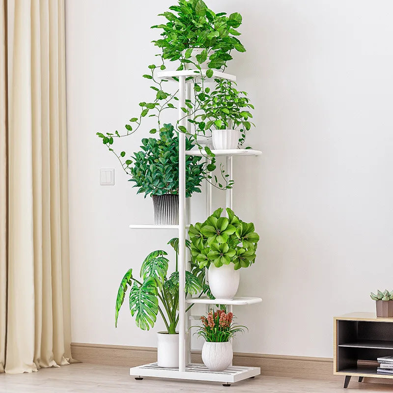 Plant Shelves 4 Tier Potted Flower Plant Stand Rack Multiple Flower Pot Holder Shelf Indoor Outdoor Planter Display Organizer