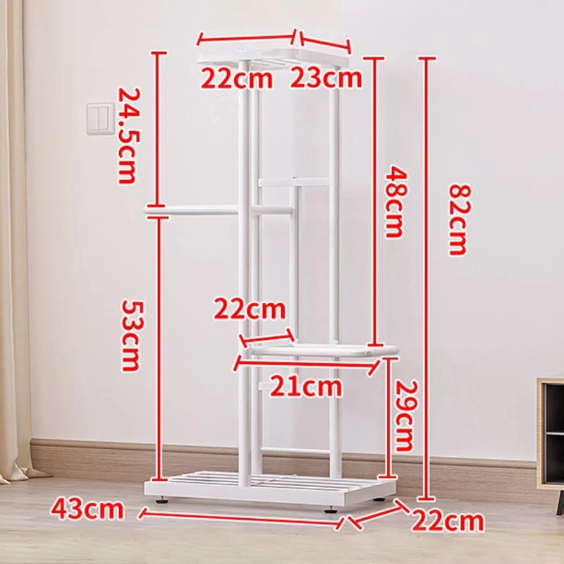 Plant Shelves 4 Tier Potted Flower Plant Stand Rack Multiple Flower Pot Holder Shelf Indoor Outdoor Planter Display Organizer