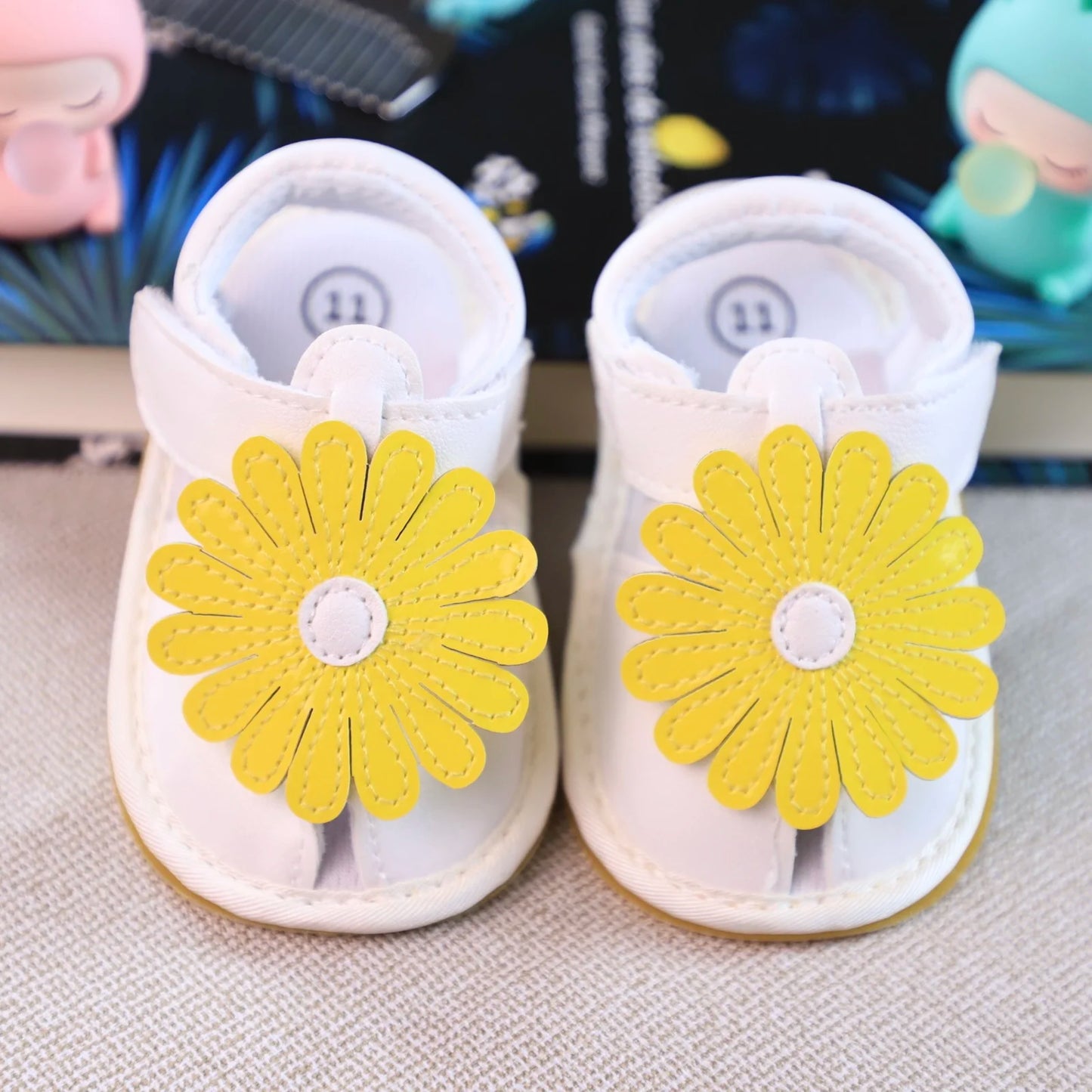 Baby Toddler Shoes Baby First Pair Pre-Step Shoes Fashion Flower Summer Sandals