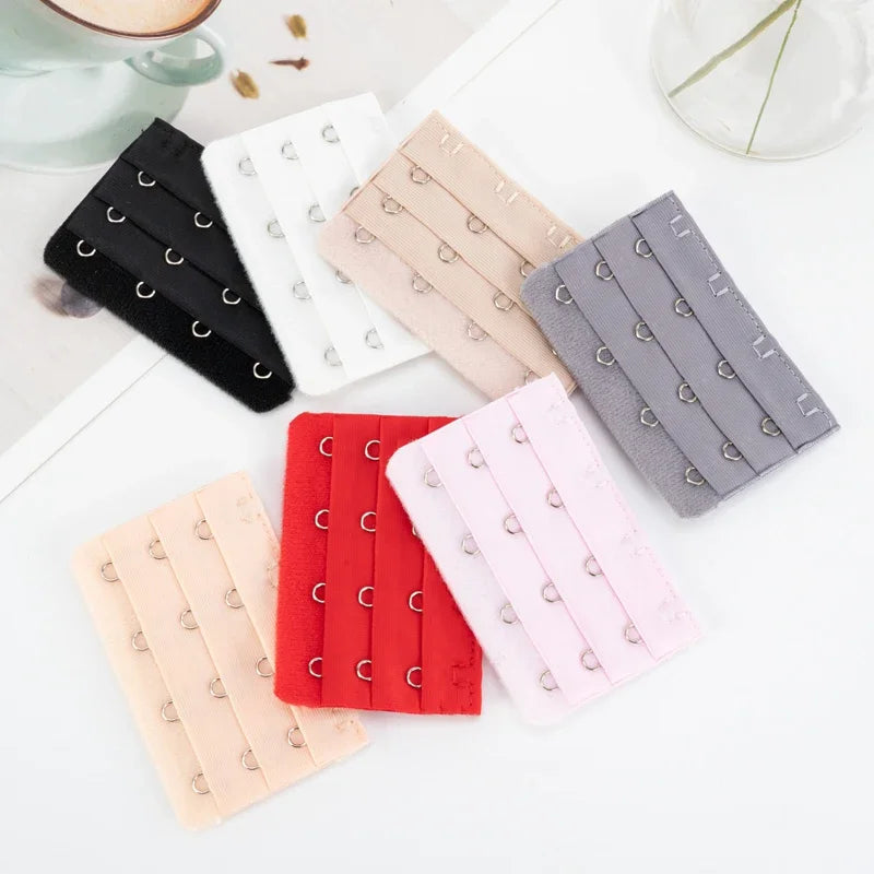 3/5pcs Bra Extender Strap Extension 3 Hooks 2 Rows Women Intimates Lengthened Bra Hook Extenders Womens Accessoires 2/3/4Buckles