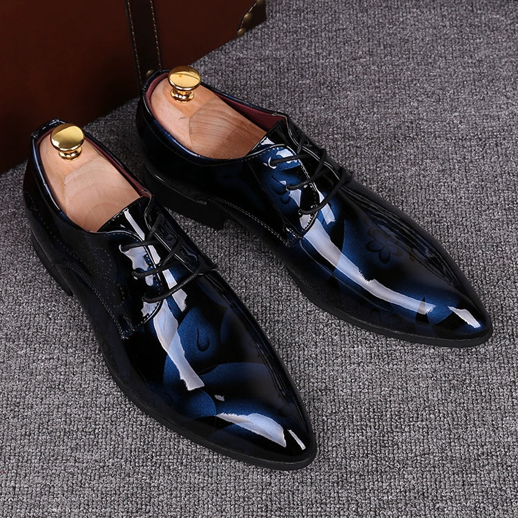 Casual Pointed Toe Insole Height Increasing Stylist Formal Leather Shoes