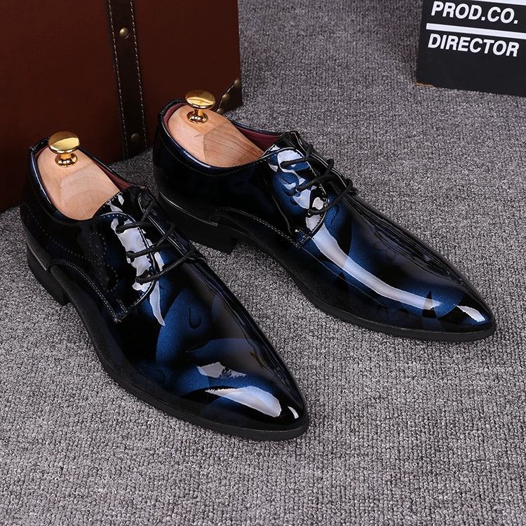 British Style Youth Personalized Insole Height Increasing Wedding Pointed Leather Shoes